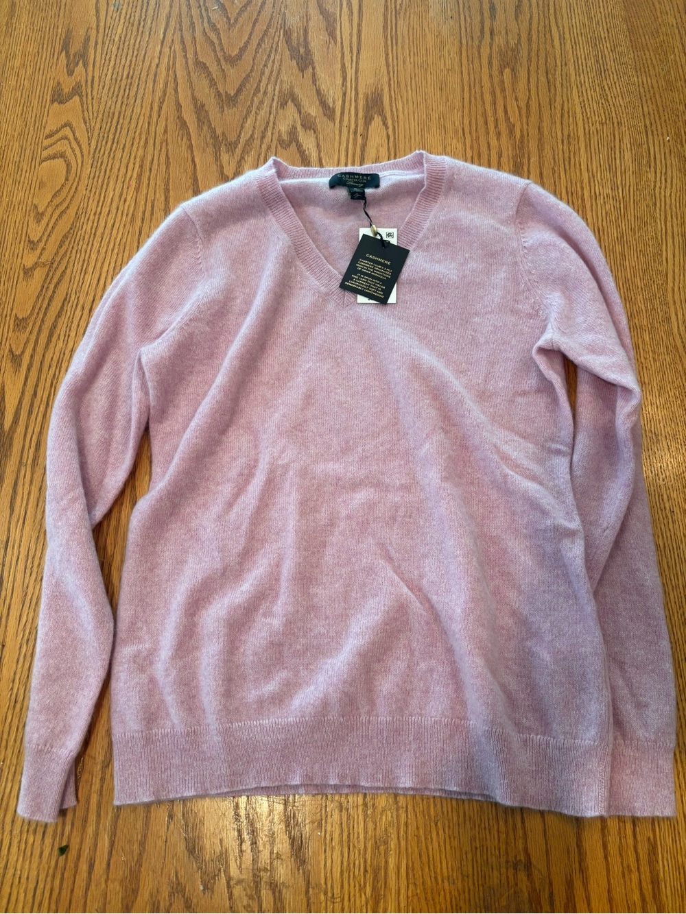 Charter Club Light Pink cashmere Crewneck Sweater